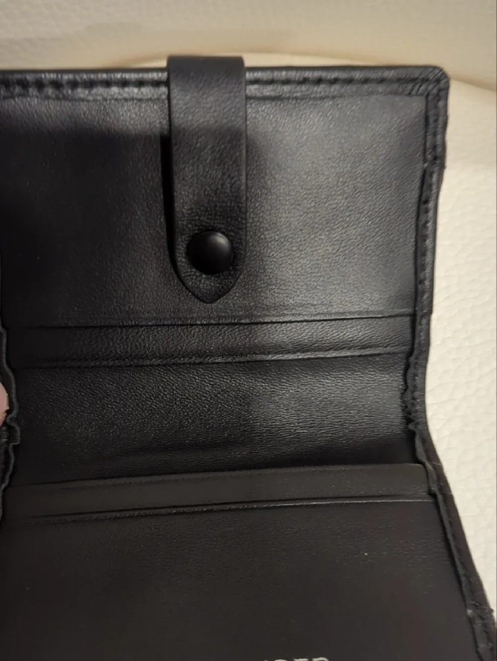 Kurt Geiger Black Quilted Leather Card Wallet